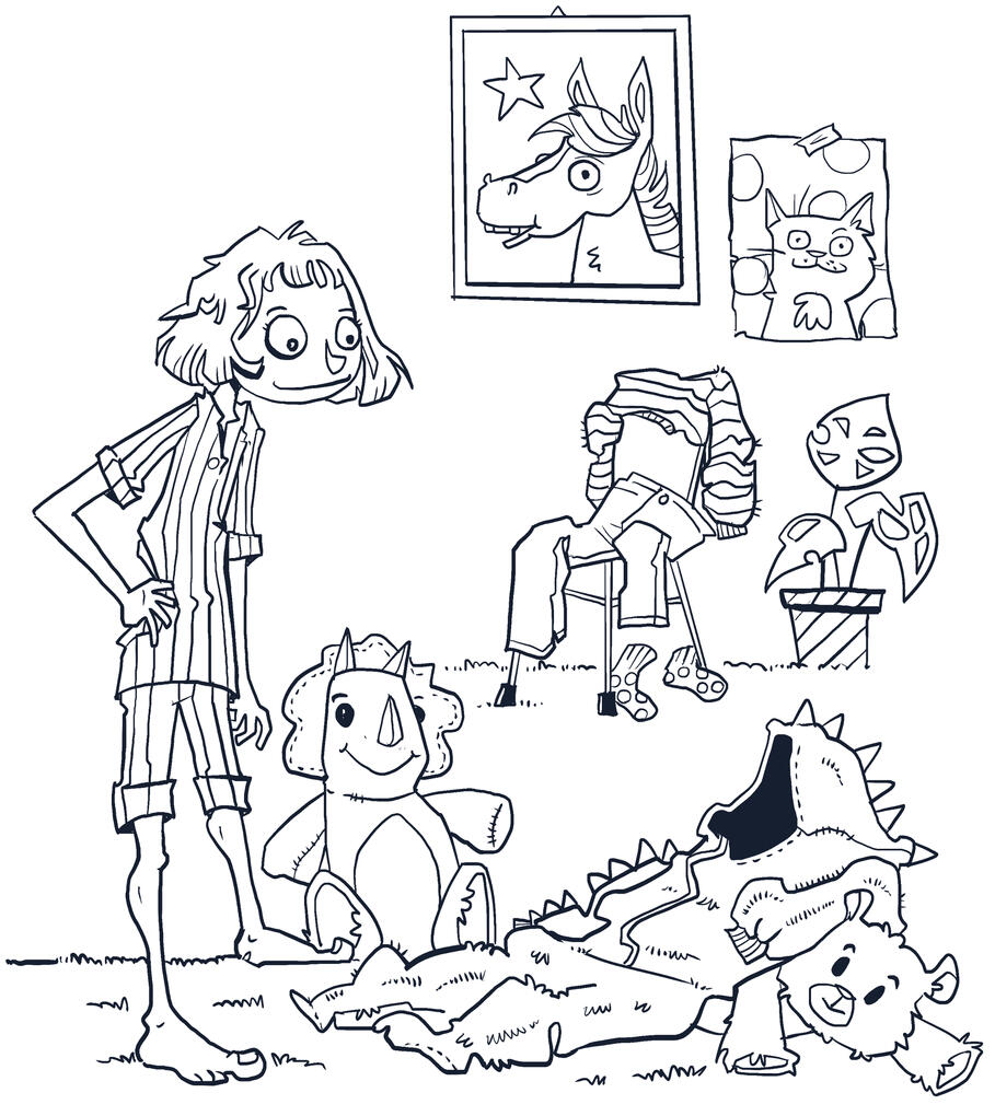 Fargelegg selv-illustrasjon for Leseplaneten