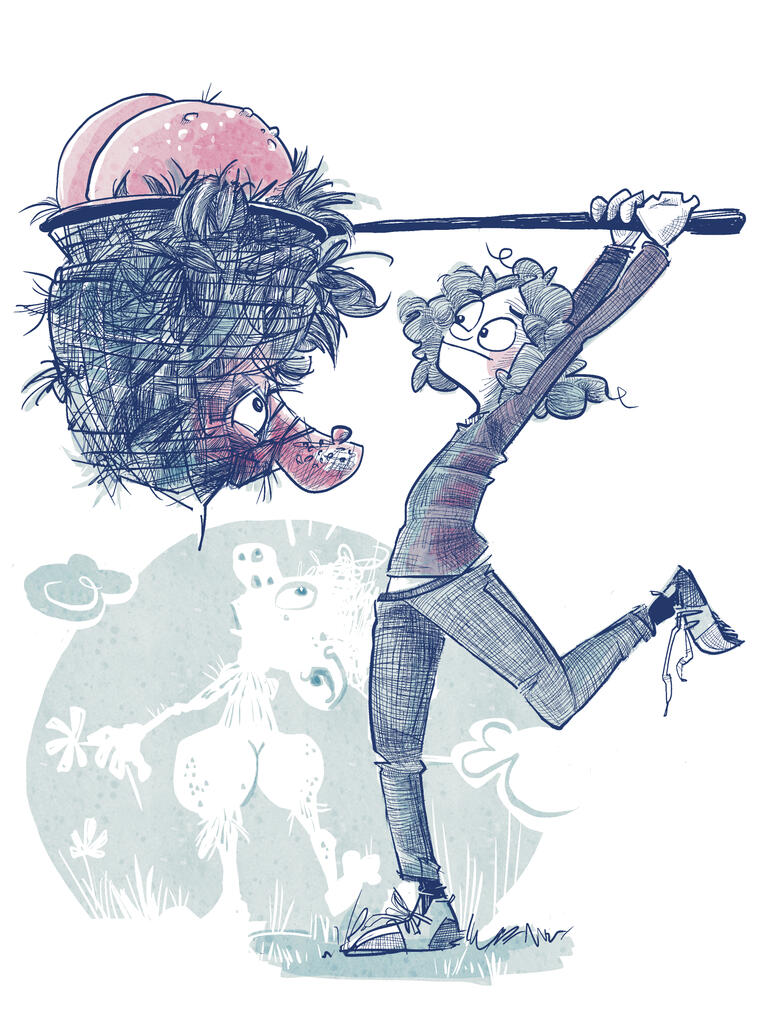 Illustrasjon for Framtida Junior. Queen Petrine vet selvfølgelig hva rumpetroll er